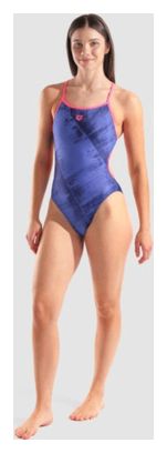 Arena Boog Zwempak Blauw/Roze Dames