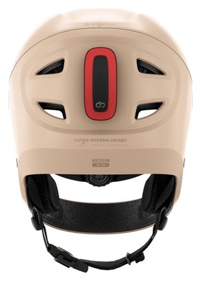 Virgo Integral Beige - Casque Intégral Urbain avec visière et phare arrière