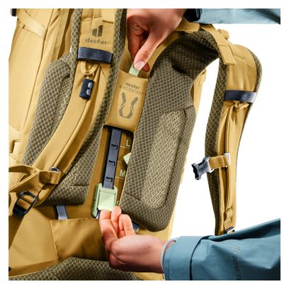 Deuter Aircontact Core 45 +10 SL Wanderrucksack, gelb, für Damen