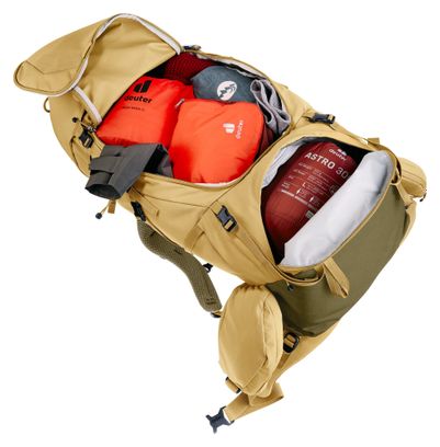 Deuter Aircontact Core 45 +10 SL Wanderrucksack, gelb, für Damen