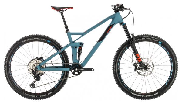 Cube Full Suspension MTB Stereo Hybrid 140 HPC Race 27.5 Shimano SLX / XT Blue / Black 2020