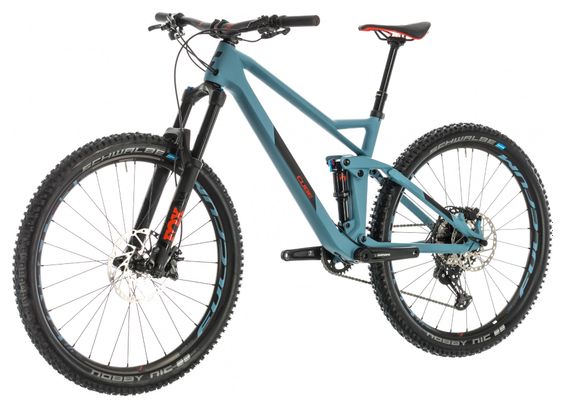 Cube Full Suspension MTB Stereo Hybrid 140 HPC Race 27.5 Shimano SLX / XT Blue / Black 2020