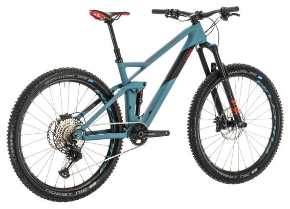 Cube Full Suspension MTB Stereo Hybrid 140 HPC Race 27.5 Shimano SLX / XT Blue / Black 2020
