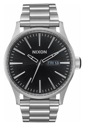 Nixon Sentry Steel Grey/Black Unisex Horloge