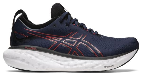 Chaussures de Running Asics Gel Nimbus 25 Bleu Rouge