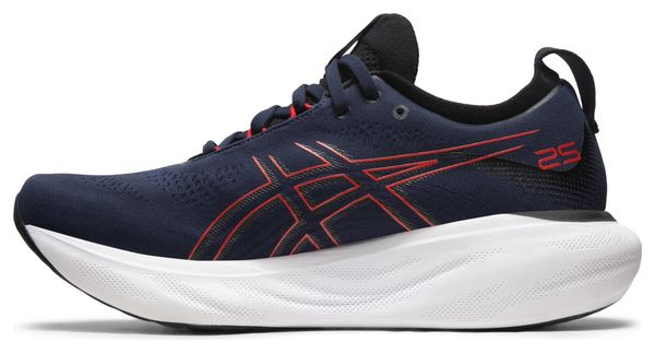 Chaussures de Running Asics Gel Nimbus 25 Bleu Rouge