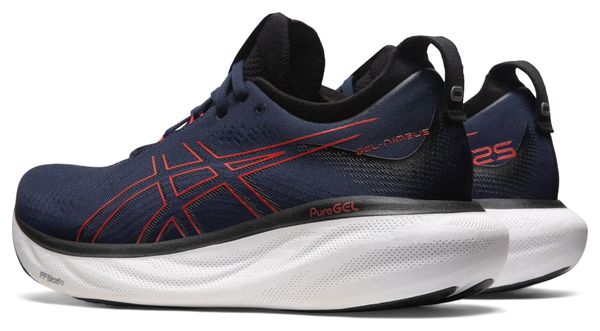 Chaussures de Running Asics Gel Nimbus 25 Bleu Rouge