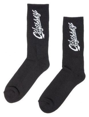 Chaussettes Odyssey Slugger Noir Logo Blanc