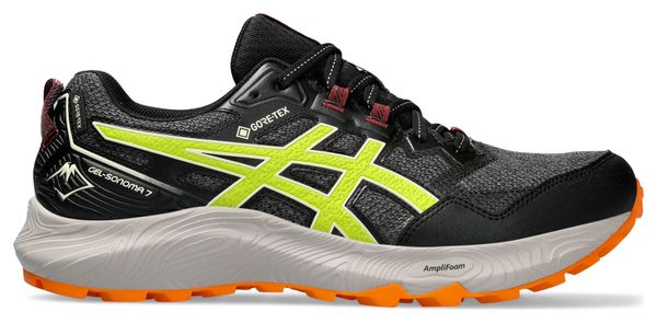 Asics Gel Sonoma 7 GTX Zwart Geel Oranje Herenschoenen