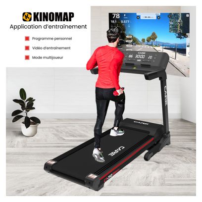 Tapis de course connecté - 20km/h - CARE - CT-750 - KINOMAP