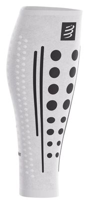 Gambali a compressione Compressport R2 Aero 2.0 Bianco/Nero
