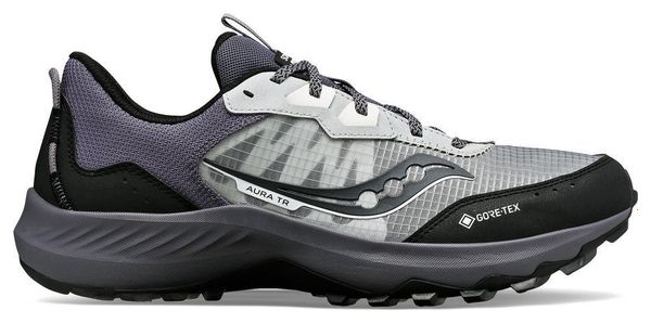 Chaussures de Trail Running Saucony Aura TR GTX Gris Noir