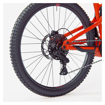 Rockrider E-Expl 520 S Microshift Advent 10V 500Wh 29'' Helderrood 2024 Volledig geveerde elektrische mountainbike