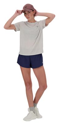 Camiseta de running New Balance RC Essential gris para mujer