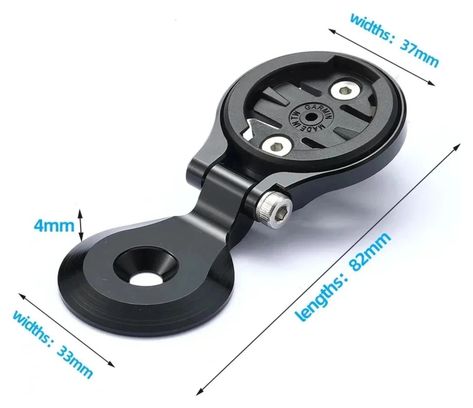 Support Compteur Velkyne CNC Compatible Garmin Wahoo Bryton Cateye GPS Vélo Noir