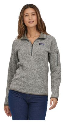 Polaire Femme Patagonia Better Sweater 1/4 Zip Gris