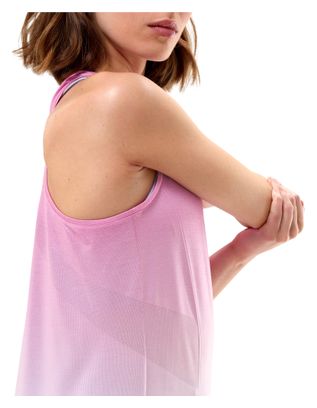 Débardeur Compressport Performance Rose/Blanc Femme