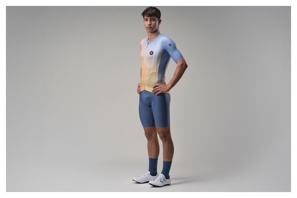 LeBram Izoard Bib Short Steel Blue