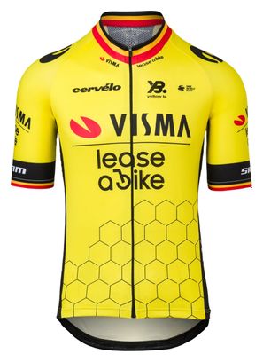 Maillot Manches Courtes Agu Enfant Team Visma Lease a Bike 25 Noir / Jaune 