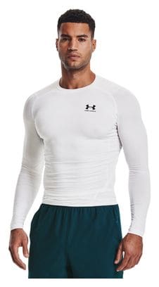 Under Armor Heatgear Armor Long Sleeve Compression Jersey White Men