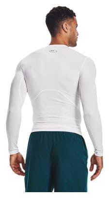 Maillot Manches Longues de compression Under Armour Heatgear Armour Blanc Homme
