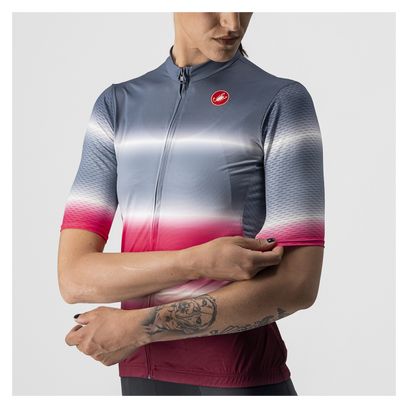 Castelli Dolce Blue / Bordeaux Red Jersey