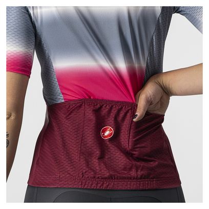 Castelli Dolce Blue / Bordeaux Red Jersey