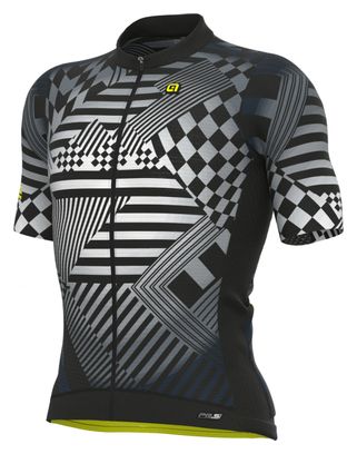 Maglia manica corta Alé Checker grigia
