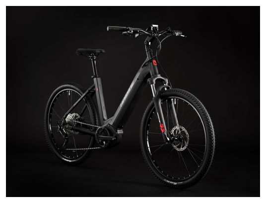 Haibike Trekking 6 Cross Low Electric Hybrid Bike Shimano Deore 10S 630 Wh 27.5'' Black 2023