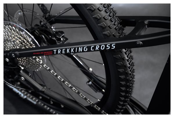Haibike Trekking 6 Cross Low Electric Hybrid Bike Shimano Deore 10S 630 Wh 27.5'' Black 2023