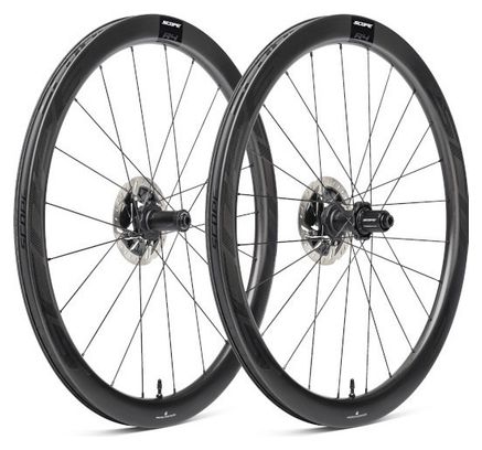 Paire de Roues Scope R4 700c | 12x100 - 12x142 mm | CenterLock | Noir