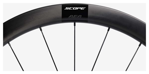 Paar Scope R4 700c wielen | 12x100 - 12x142 mm | CenterLock | Zwart