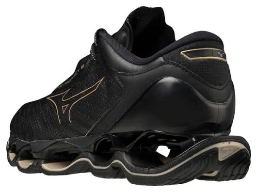 Running Shoes Mizuno Unisex Wave Prophecy 12 Black Gold Alltricks