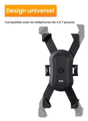 Support et Protection Smartphone Support de téléphone portable pour vélo R2B Rotation à 360 Degrés