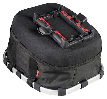 Panier de Porte-Bagage Klickfix Bikebasket GT Uniklip Fleurs Noires