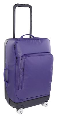 Evoc 100L 4-Wheel Suitcase in Purple and Black 