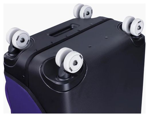 Evoc 100L 4-Wheel Suitcase in Purple and Black 