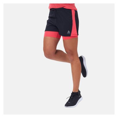 Odlo Essential Women&#39;s 2-in-1 Shorts Black / Pink