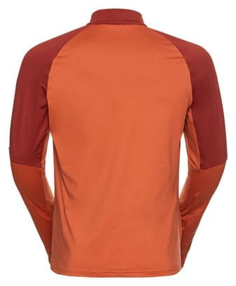 Odlo Sesvenna Red / Orange Thermal Zip Fleece
