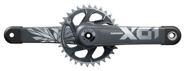 Sram X01 Eagle 12V DUB Pedalhalterung Direktmontage 32 Zähne Mondgrau