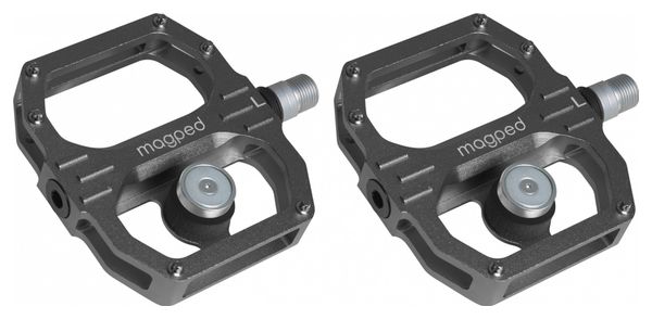 Prodotto ricondizionato - Coppia di pedali magnetici Magped Sport 2 (magnete 100N) Grigio