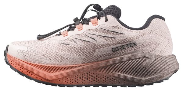 Salomon Aero Blaze 4 GRVL GTX Laufschuhe für Damen, Beige/Rosa