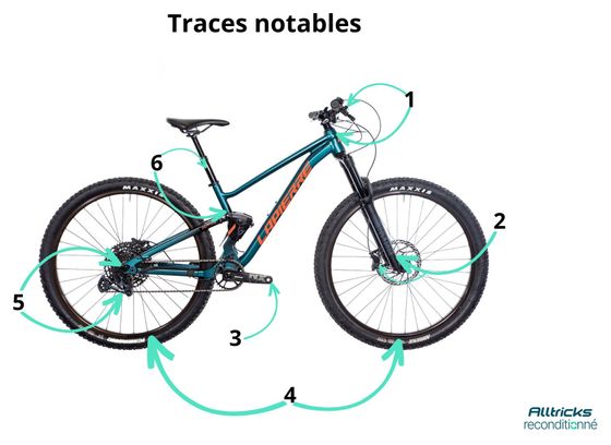 Produit Reconditionné - VTT Tout-Suspendu Lapierre Zesty TR 4.9 Sram GX Eagle 12V 29' Bleu 2024 