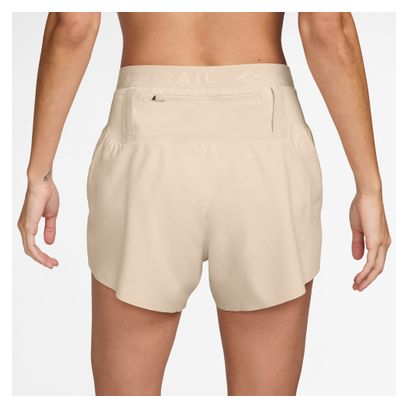 Dames Nike Trail 4in Beige Korte broek