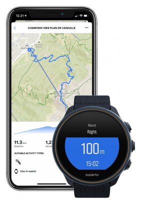 Montre GPS Suunto 9 Baro Titanium Granite Blue