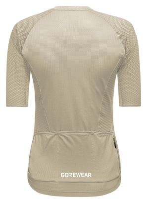 Maglia a maniche corte Gore Wear Spinshift beige da donna