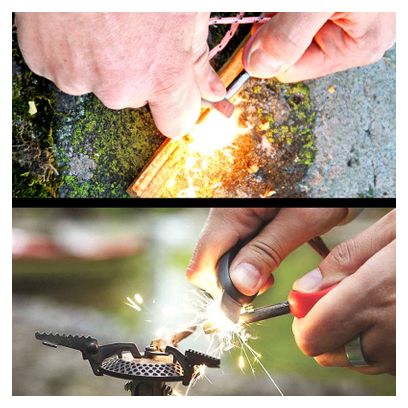 Pierre à feu Light My Fire Firesteel Bio Scout rouge
