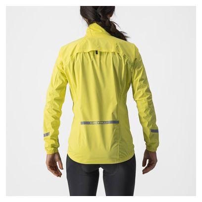 Castelli Damen Regenjacke Emergency Gelb