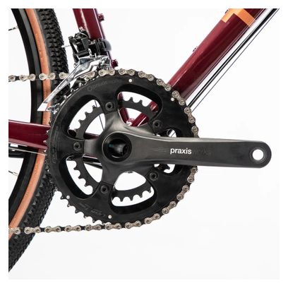 Gravel Bike Femme Triban GRVL 520 Shimano 105 11V 650b Bordeaux 2021 Alltricks