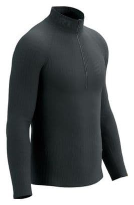 Compressport 3D Thermo Half Zip LS Top Sweatshirt Black